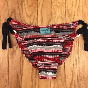 Letarte bikini bottom. Red white and blue